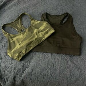 2 medium sized sports bras. Excellent condition.